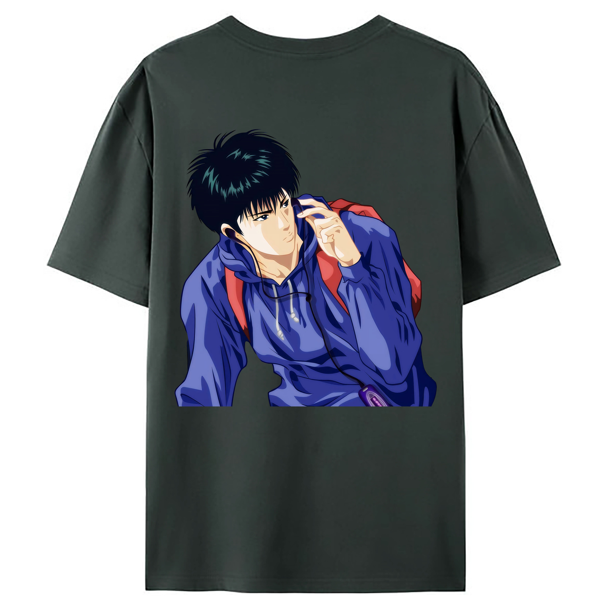 （画像用） SLAM DUNK／スラムダンク 綿100％ メンズ半袖Tシャツ（バックプリント） 通気性